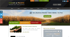 Desktop Screenshot of fresherandprosper.com